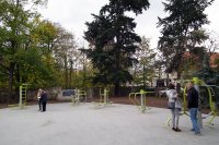 Siłownia plenerowa przy ulicy Polarnej 